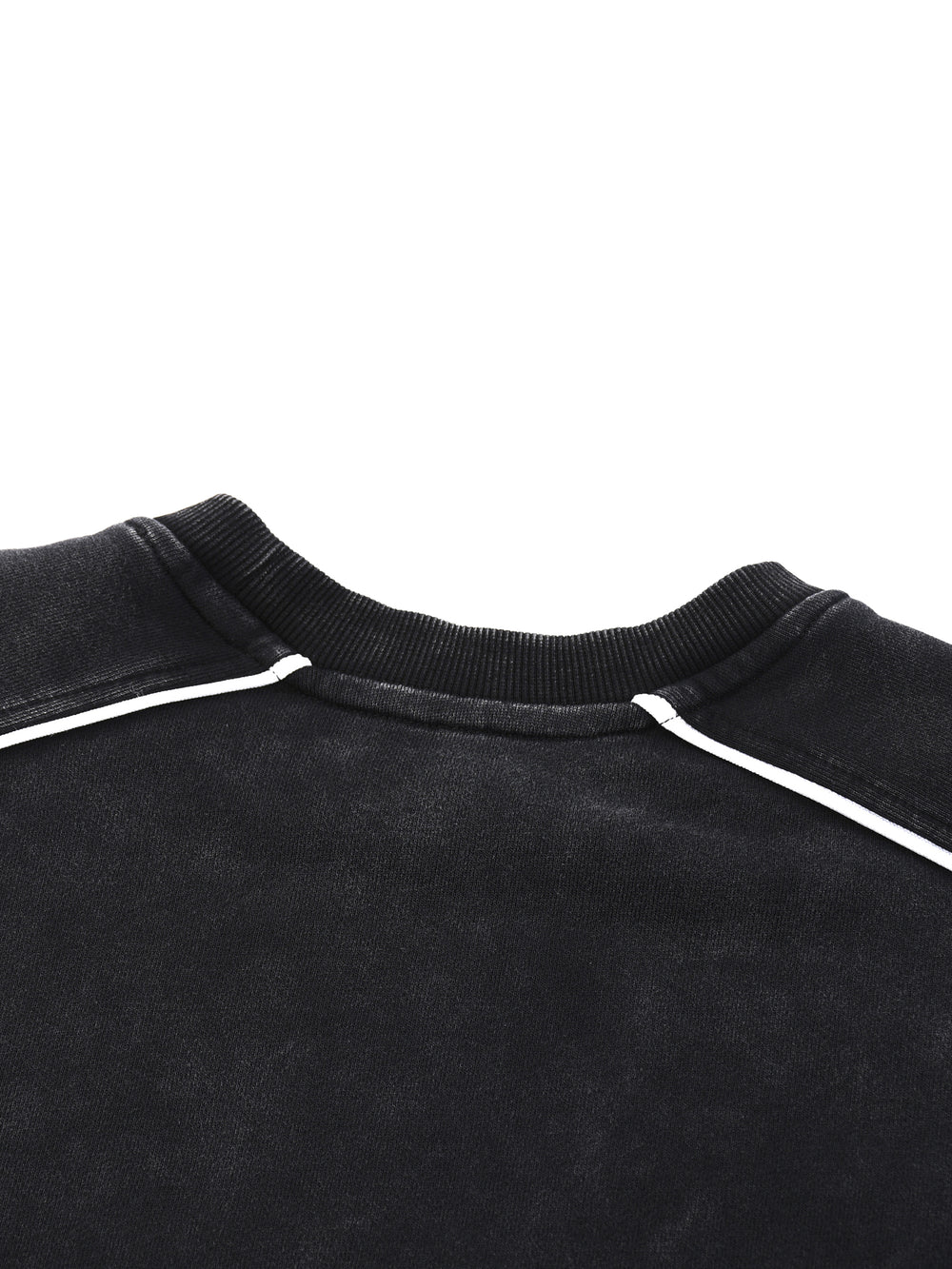 Mineral Wash Piping Raw Hem Sweatshirt — 6